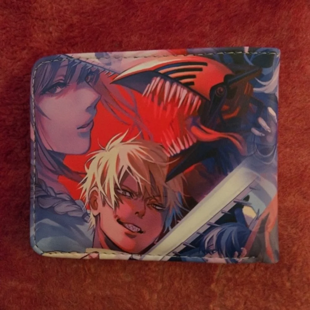 New chainsaw man csm anime manga leather wallet